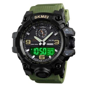 wrist watches skmei 1586 original relojes 50m waterproof military sport watch analog digital trendy wrist watch for men 1