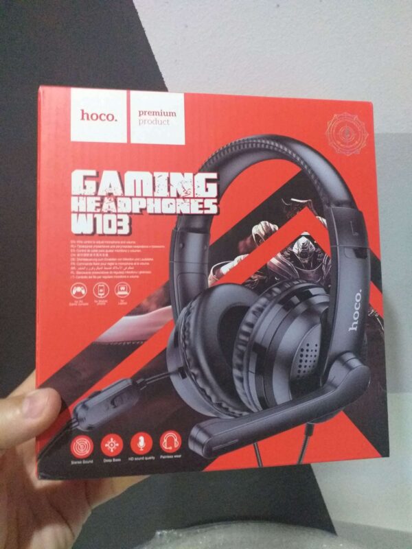 سماعة رأس سلكية HOCO - W103 Casque Gamerسماعة راس للالعابCG - Image 4