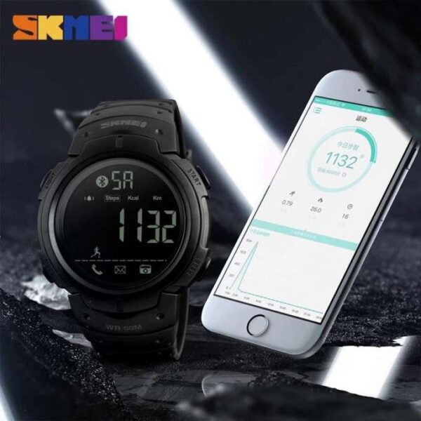 ساعة يد skmei 1301ذكية بتقنية البلوتوث متوافقة مع Android و iOS - Image 3
