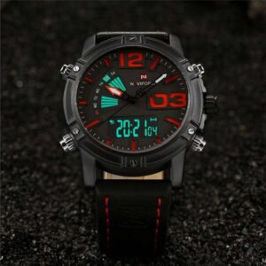 naviforce 9095 black red1