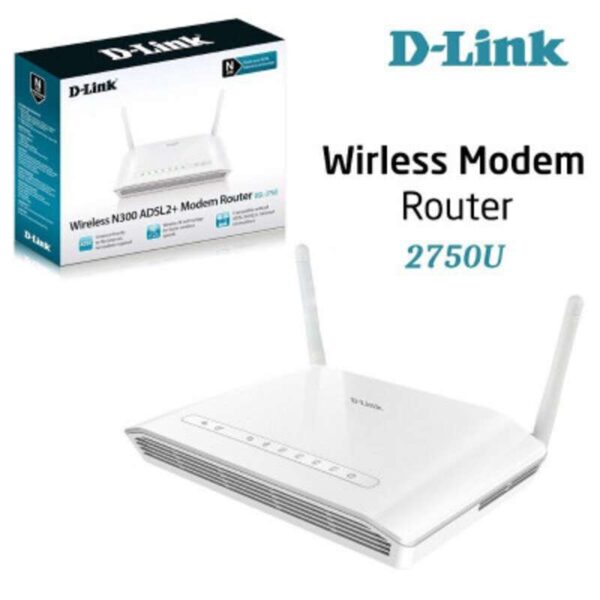 Modem Router D-Link DSL-2750U N300