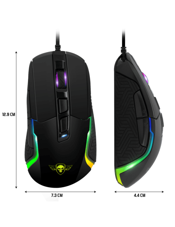 USB RGB 480ديسيبل متوحد الخواصSpirit Of Gamer PRO-M7ماوس العاب - Image 4