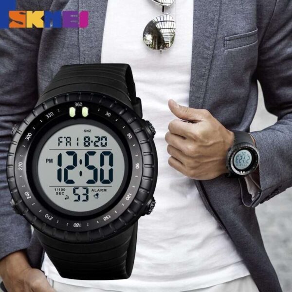 SKMEI montre de Sport pour hommes chronom tre militaire d ext rieur 1420 led num rique e1681767082329