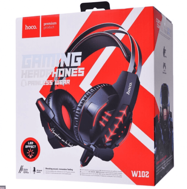 سماعة رأس سلكية للألعابCasque Gaming Hoco W102 - Image 4