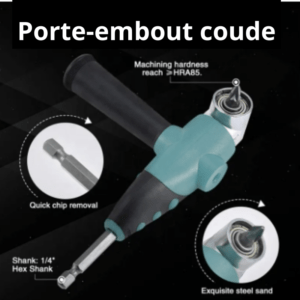 Porte embout coude 6