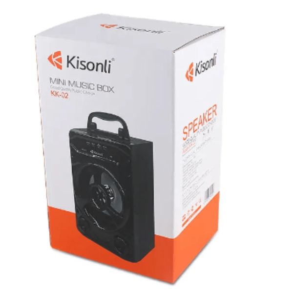 Kisonli KK-02 مكبر صوت بلوتوث لاسلكي قابل لإعادة الشحن، مكبر صوت بلوتوث محمول - Image 4