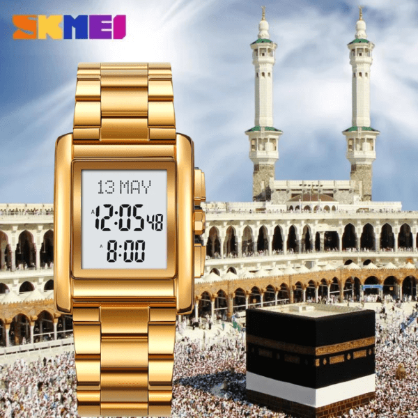 "SKMEI 2092: ساعة القبلة والصلاة الإسلامية المتعددة الوظائف " - Image 2