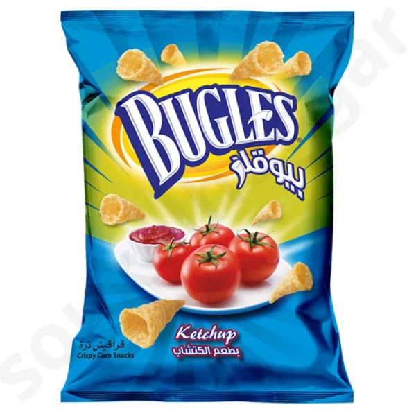 Bugles Chips Ketchup 35gشيبس