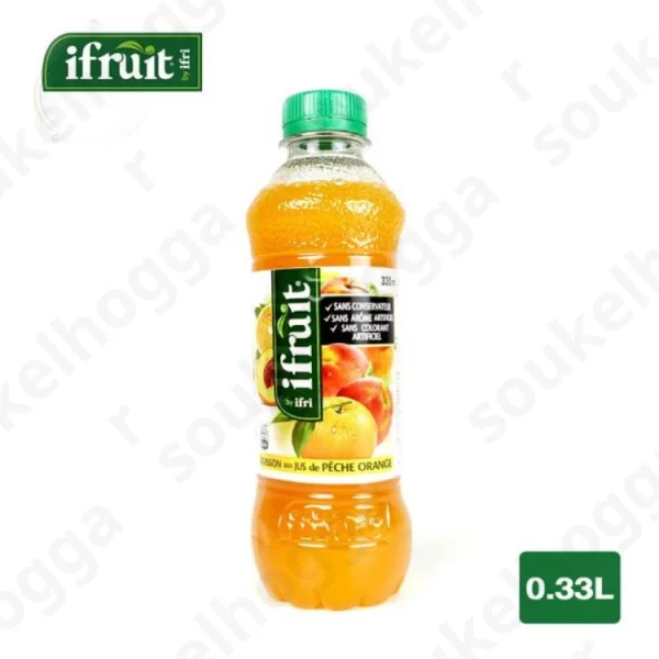 Pack 12 Bouteilles IFRUIT 0.33L ORANGE PECHE